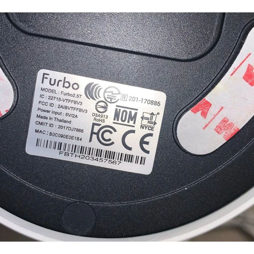 Furbo-2 Dog Camera, 1080P 2.4G Wifi only, 2-Way Audio, Treat tossing.